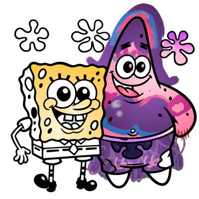 sponge bob with patrick