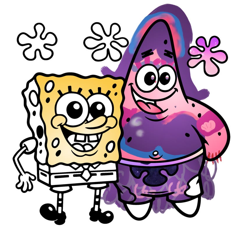 sponge bob with patrick