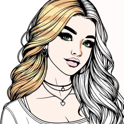detailed realistic girl
