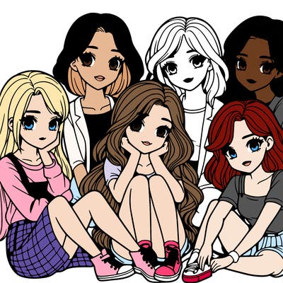 a realistic group of girls