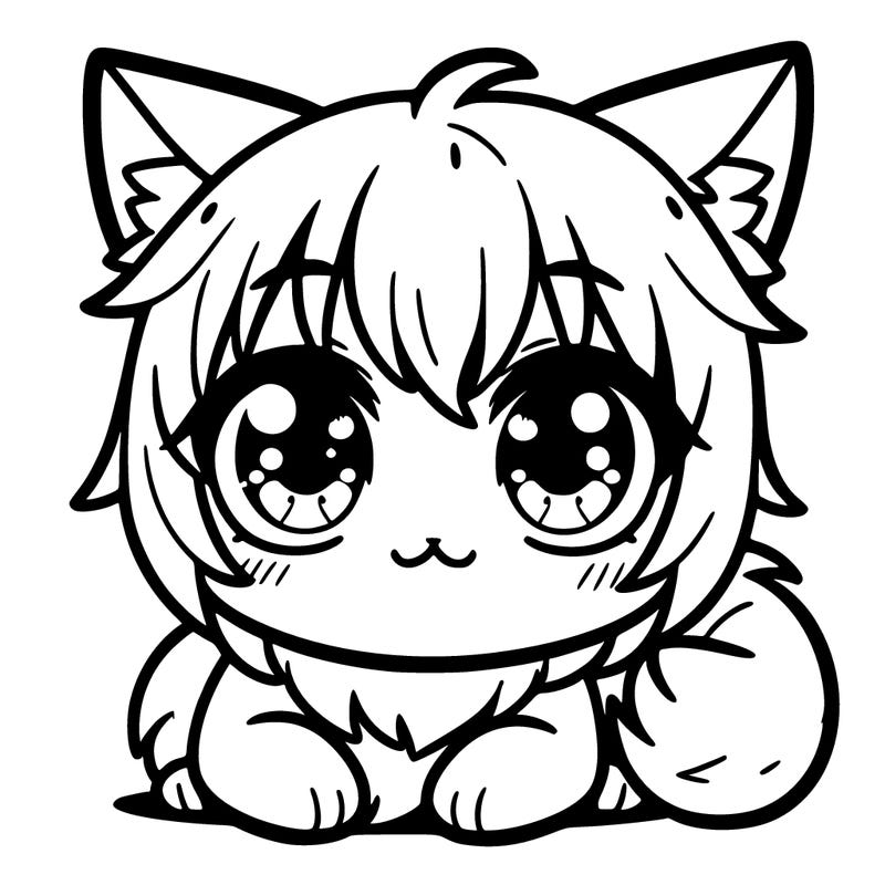 cute anime cat