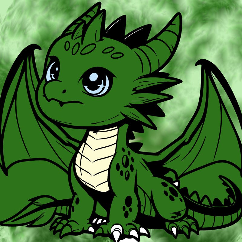 fierce baby night dragon
