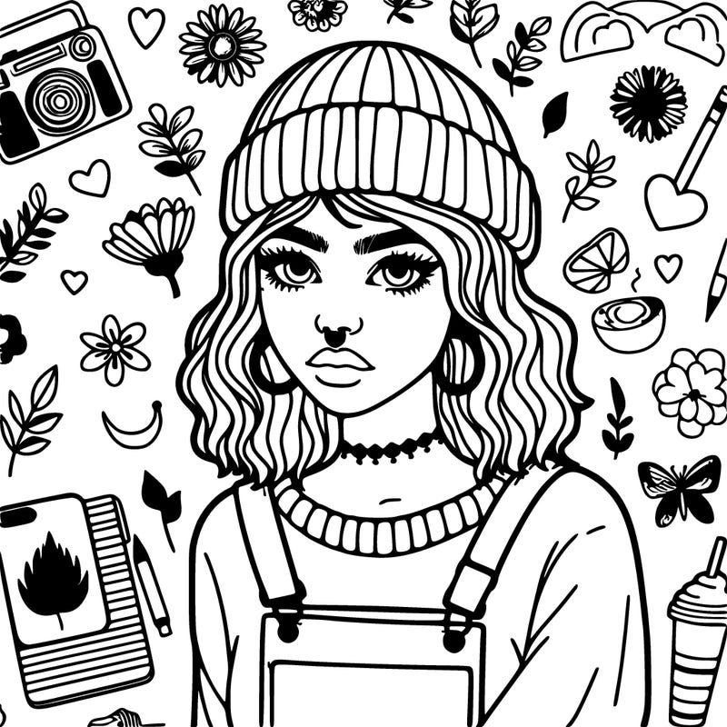 aesthetic indie girl