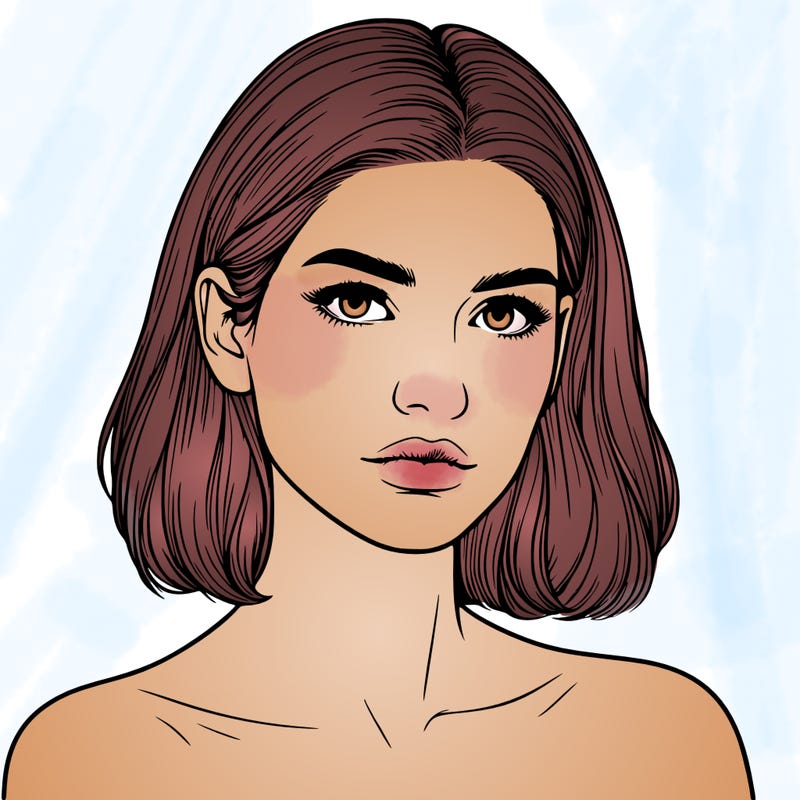 realistic portrait of woman