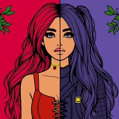 realistic girl split