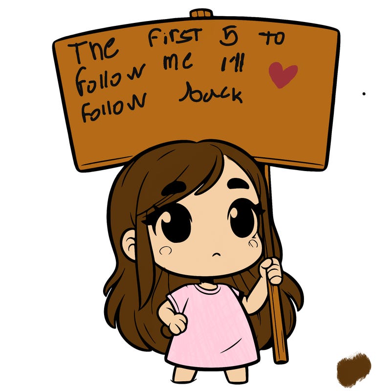 girl with blank sign