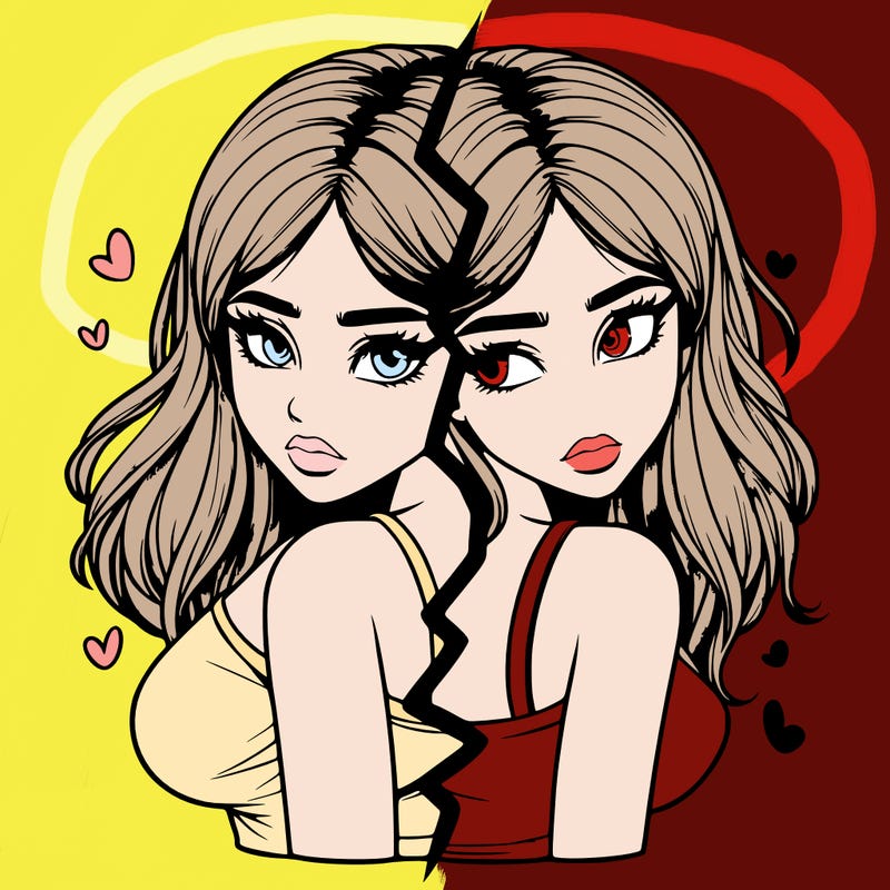 realistic girl split