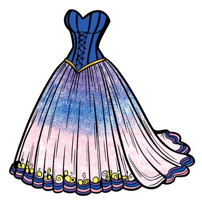 wedding dress-corset and a long and flowy skirt