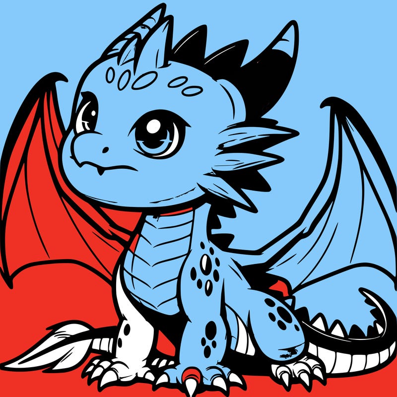 fierce baby night dragon