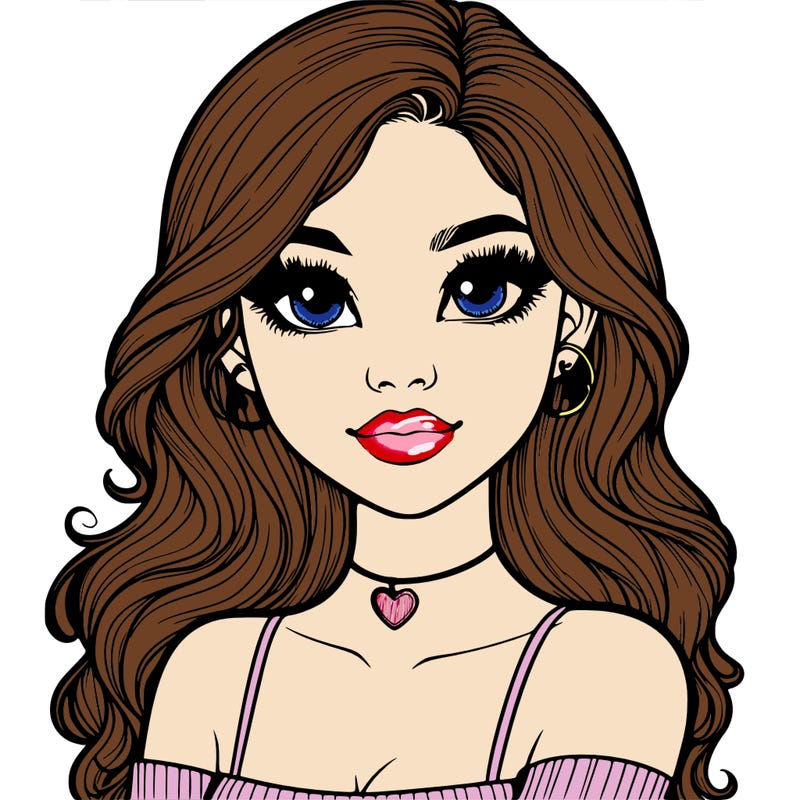 realistic pretty girl