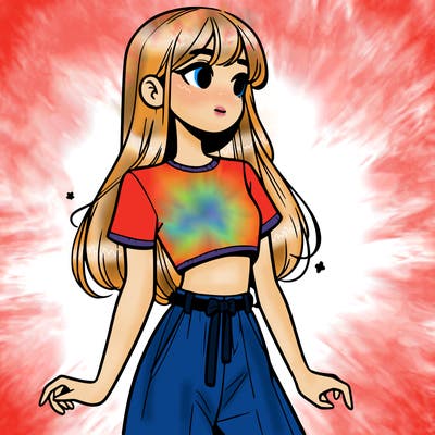 girl in a cute crop top