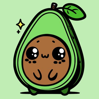 cute avocado
