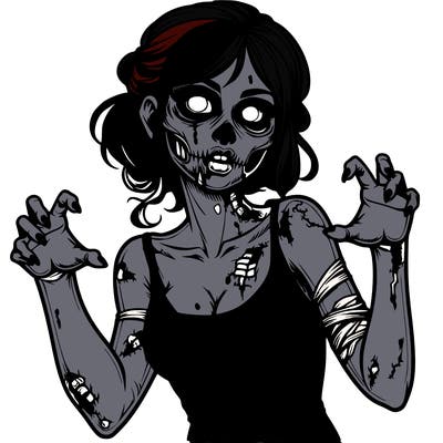 realistic zombie girl