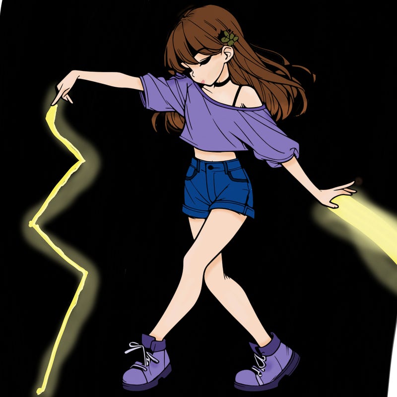 realistic girl danceing