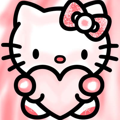 hello kitty with heart