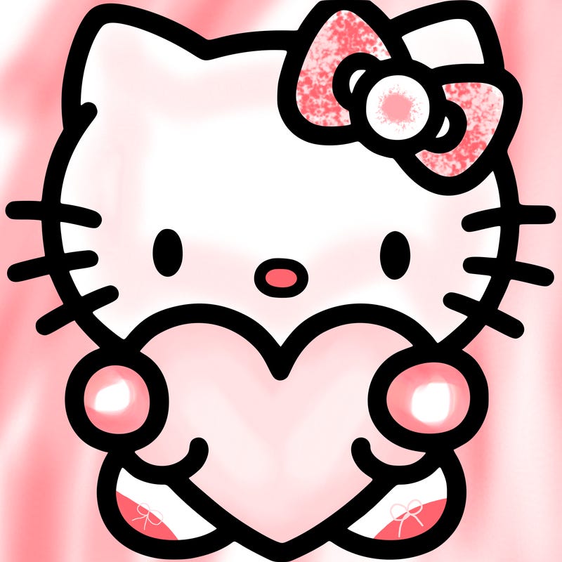 hello kitty with heart