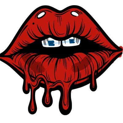 lips that look realistic and drip