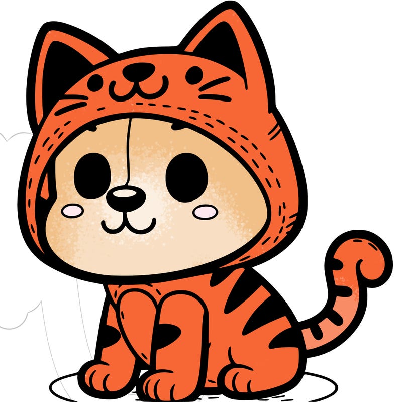 a dog in a cat costume