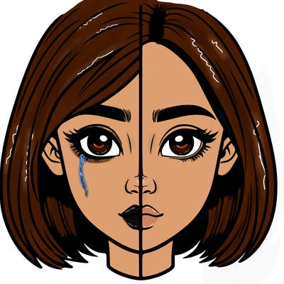 realistic girl split