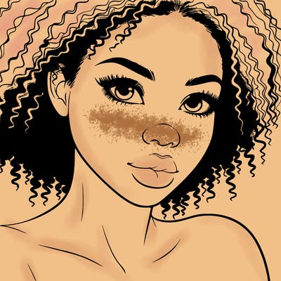 realistic black girl