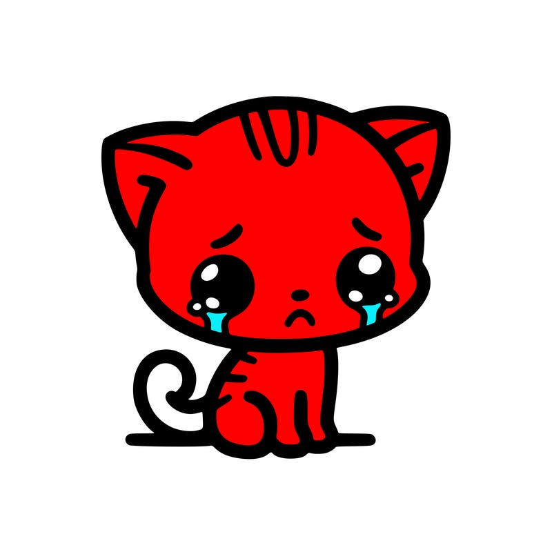 sad cat