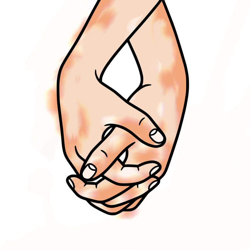 hands in shape of heart