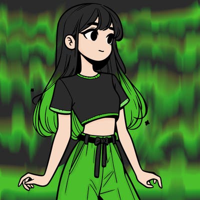 girl in a cute crop top