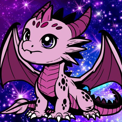 fierce baby night dragon