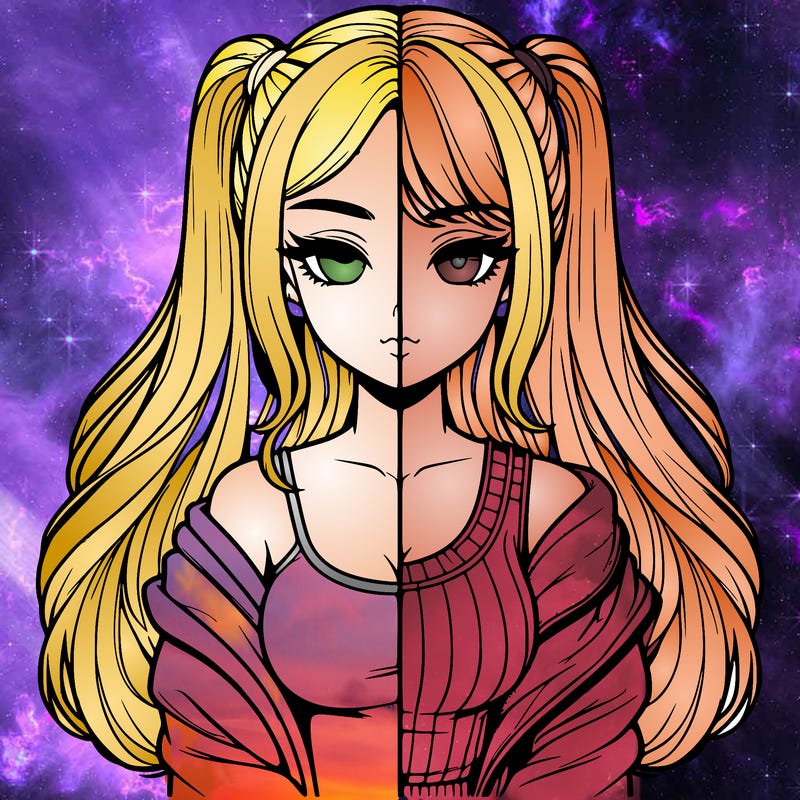 realistic girl split