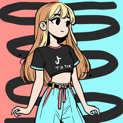 girl in a cute crop top