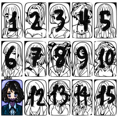 girls that look diffrent anime