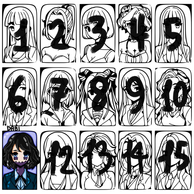 girls that look diffrent anime