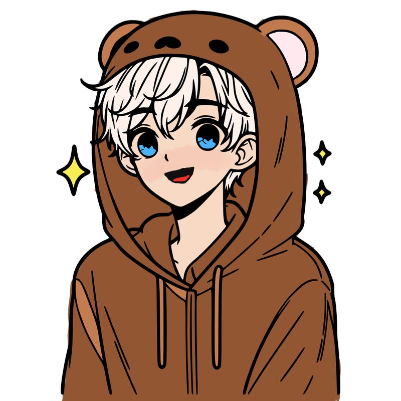 a 17 year old boy in a cute animal hoodie