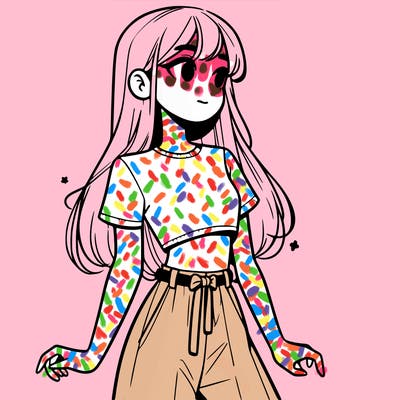 girl in a cute crop top