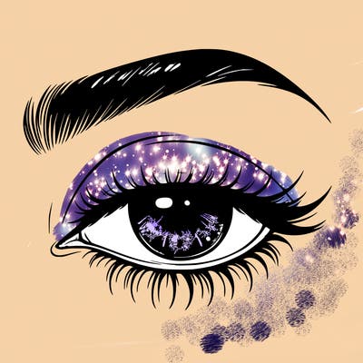 eye closed realistic