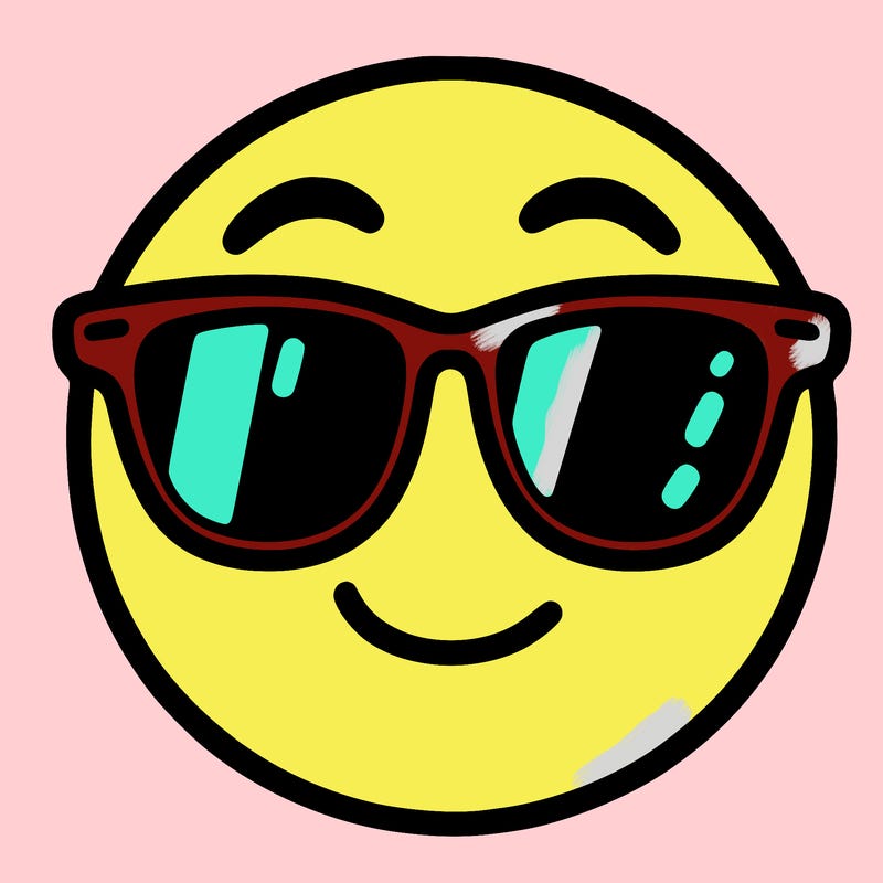 emoji with sunglasses