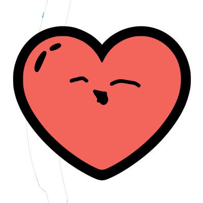 a blank heart
