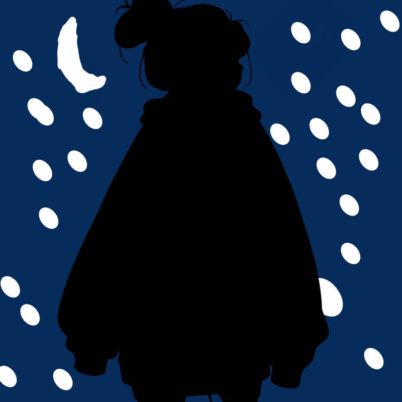 realistic girl with a oversized sweatshirt on and a bun