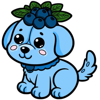 blueberry dog