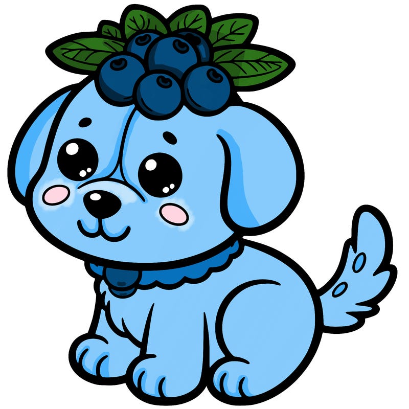 blueberry dog