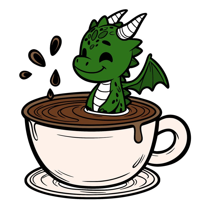 dragon in a cup of water
