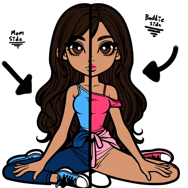 realistic girl split