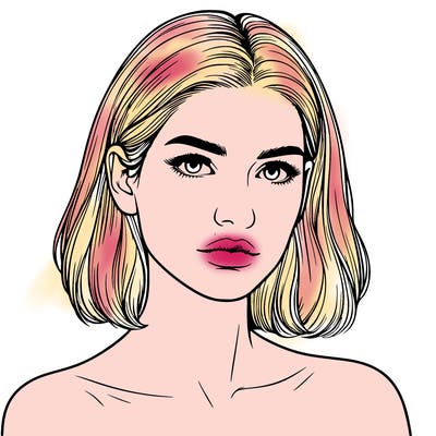 realistic portrait of woman