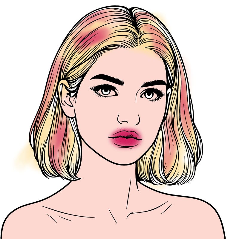 realistic portrait of woman