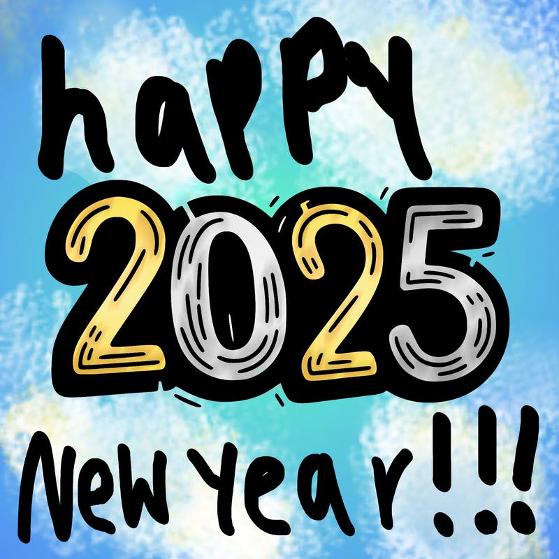 one line scrawled numbers sketch design “2025”