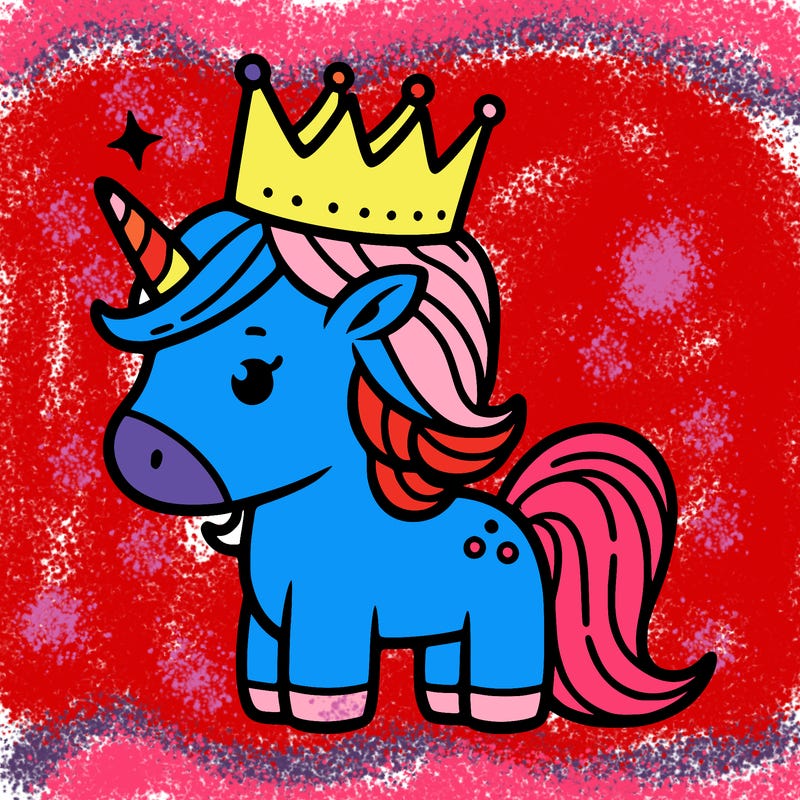 unicorn with crown