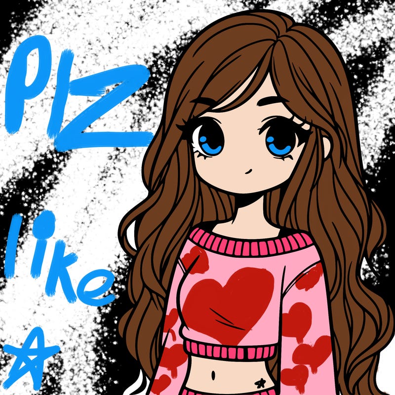 girl with long hair and a crop top with a sweater