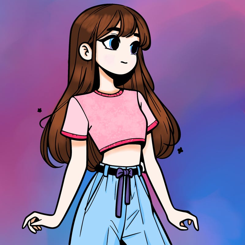 girl in a cute crop top