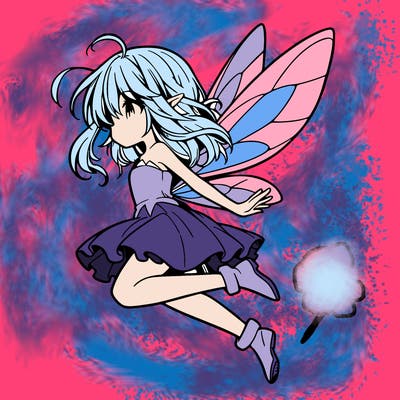 manga fairy flying