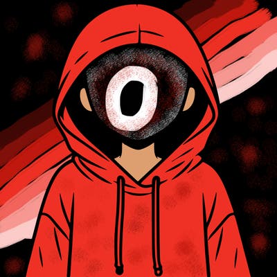 faceless girl in hoodie